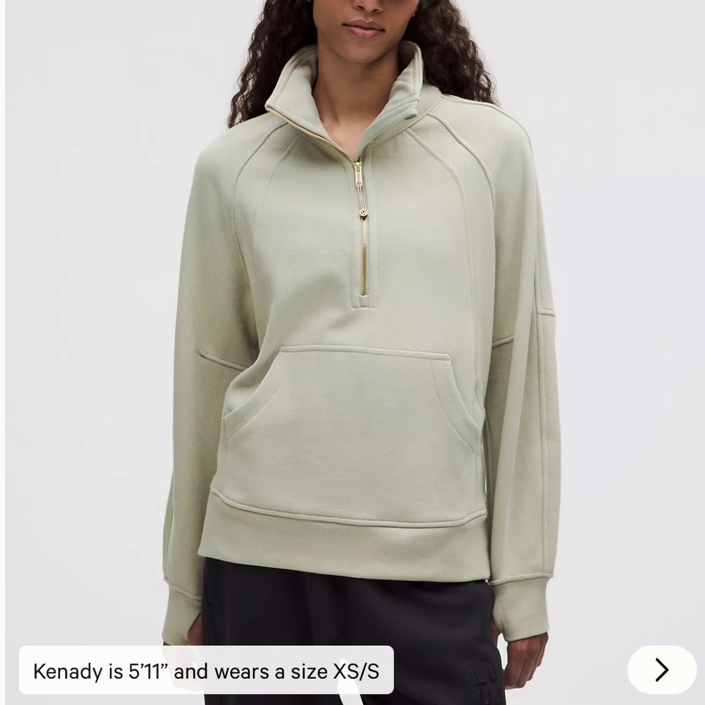 NWT lululemon Scuba Oversized Funnel Neck Half Zip in XS/S